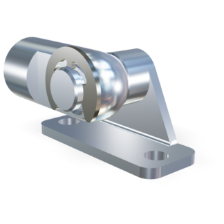 M5 Gelenkauge (16mm) Edelstahl 304 V2A mit Lagerschuh (max. 180N)